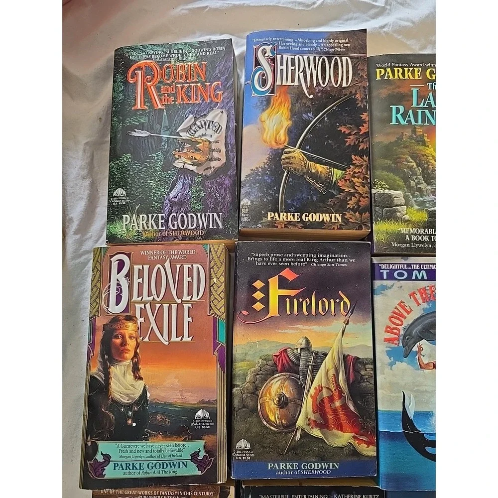 Lot of 9 Tom Deitz,‎ Parke Godwin & Fritz Leiber Fiction Fantasy Paperback Books